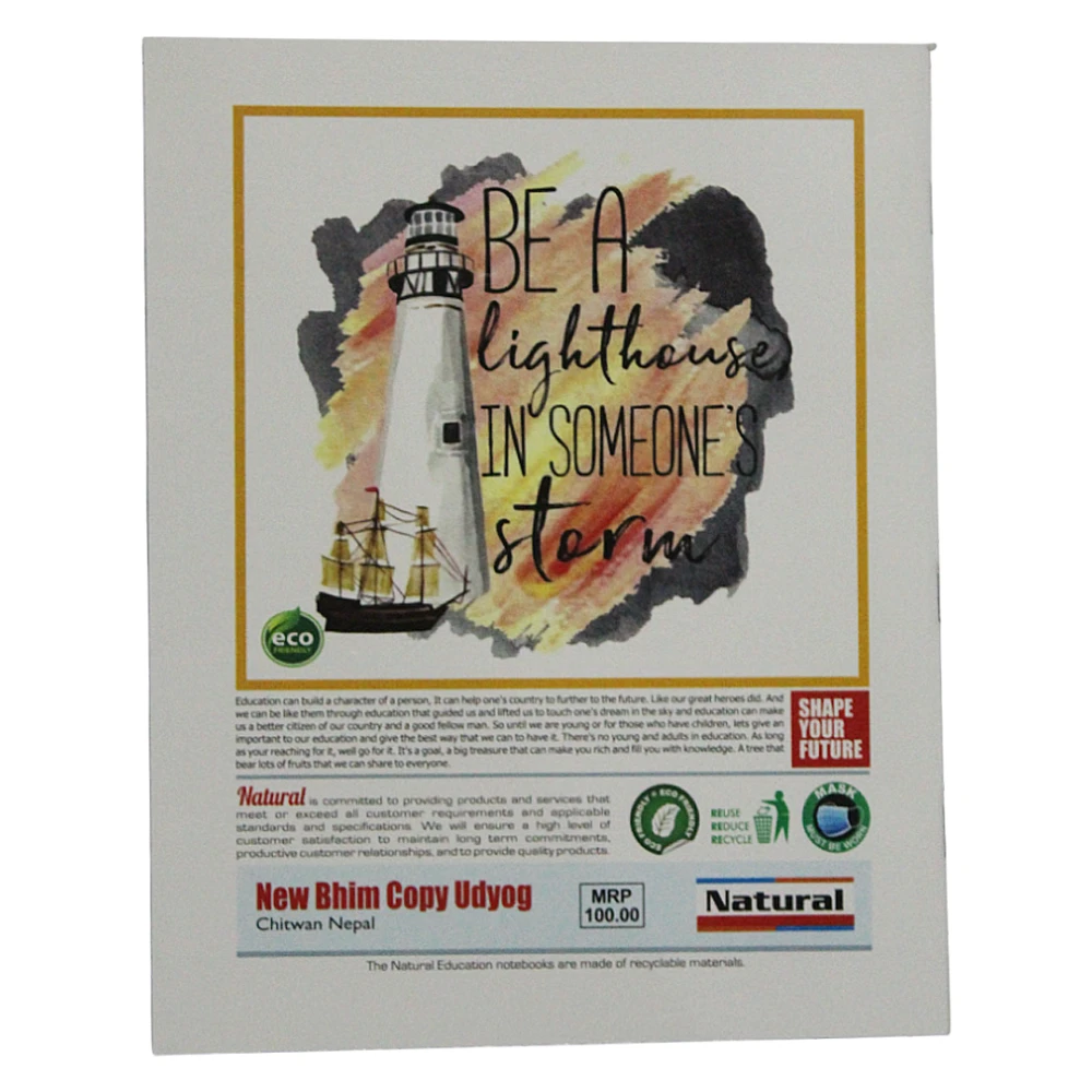 Product photo of Natural / Flat Notebook MRP 100 - (Buy 3 get 1 free)