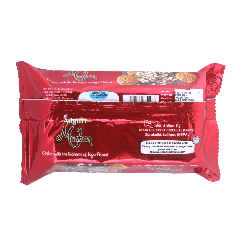 Product photo of Adguri Muskan Cookies (मुस्कान कुकिज) - 120GRM