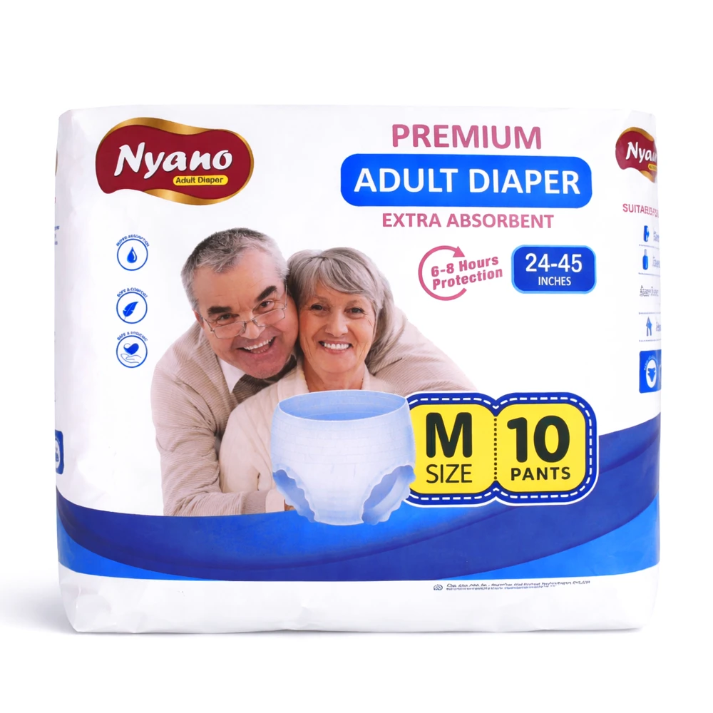 Product photo of Nyano Premium Adult Diaper Pants - Size M ( 10 pants )