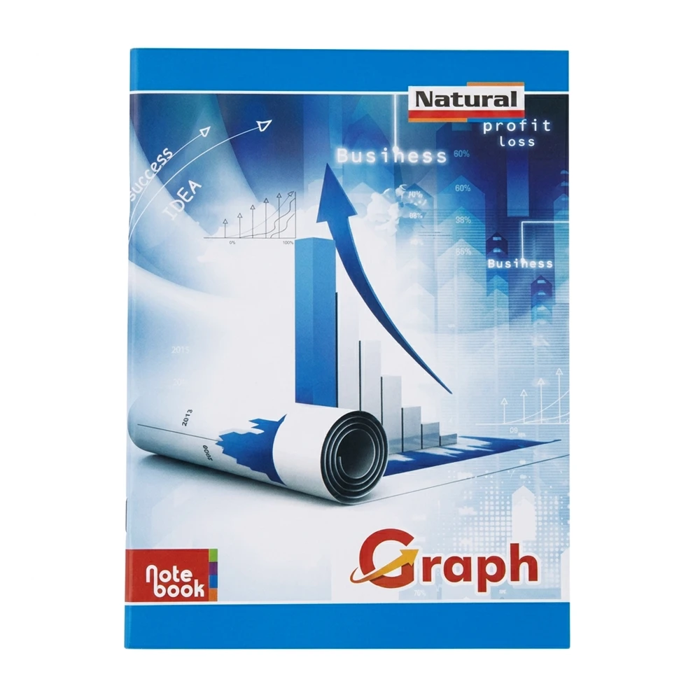Product photo of Natural Graph Notebook - MRP 50