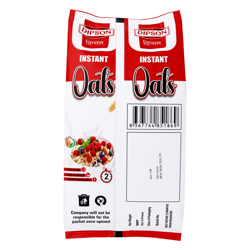Product photo of Dipson Instant Oats Pouch - 400gm