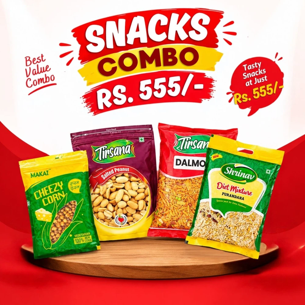 Product photo of Dalmoth 900g, Furandana 375g, Cheezy Corn 200g, Salted Peanuts 150g Combo Set